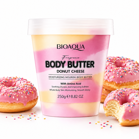 Парфумований батер для тіла BIOAQUA Donut Cheese з ароматом солодкого пончика 000079 фото
