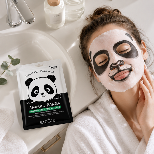 Тканинна маска для обличчя SADOER Animal Panda Brightening Facial Mask 000184 фото