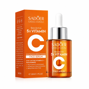 Освітлювальна сироватка SADOER 5X Vitamin C з вітаміном C та ніацинамідом 000165 фото