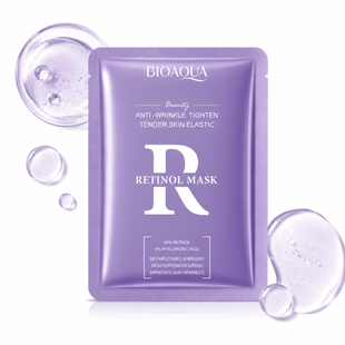 Тканинна маска для обличчя з ретинолом BIOAQUA Retinol Mask 000132 фото