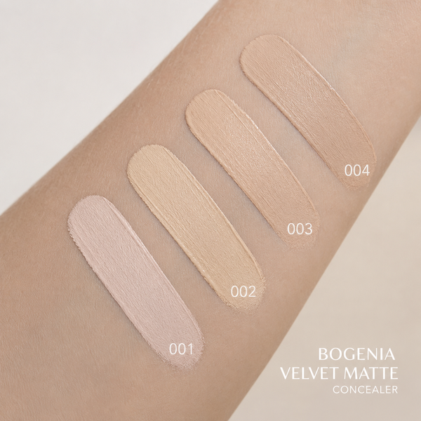 001 Ivory, Консилер для обличчя Bogenia Velvet Matte Concealer 000071 фото